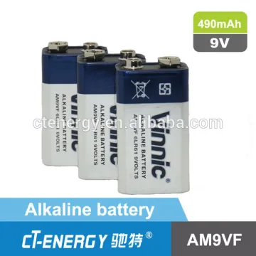 Alkaline dry battery 6LR61 9v alkaline battery(CE, ROHS compliant)