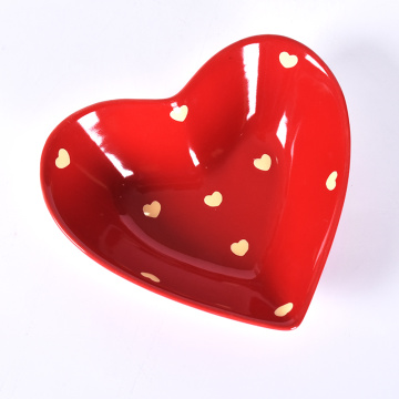 Ensembles d&#39;assiettes Valentine Hearts Series vaisselle