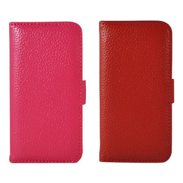 Genuine Leather/PU Cases for iPhone 5/5S, Factory Supply, Simple and Graceful, Functional