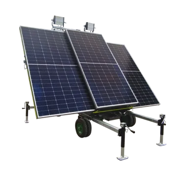 Solar Mobile Light Tower Portable LED Tower Light