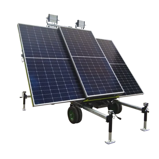 Solar Mobile Light Tower Portable LED Tower Light