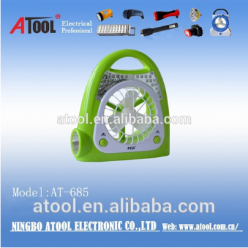 battery powered mini hand fan with LED light