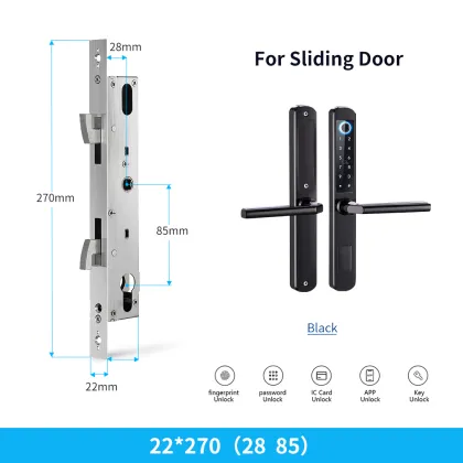 Tuya Smart TTlock Slim Aluminium Door Smart Lock