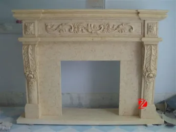 Corner electric fireplace with mantel