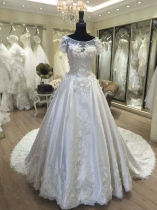 beauty showy new hand work design atelier wedding dress