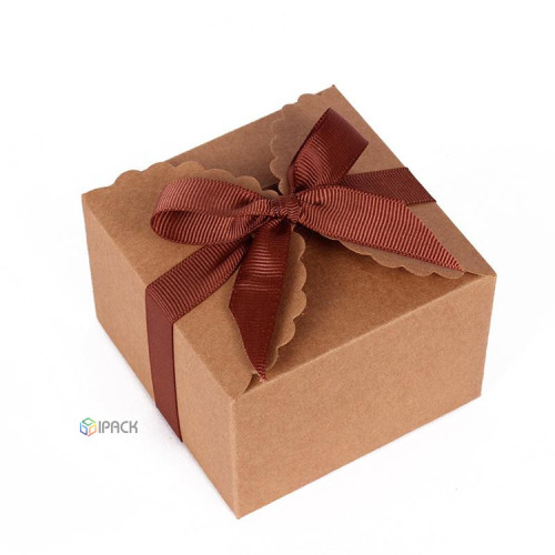 Cookies Kraft Paper Folding Gift Food Box