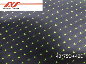 Cotton green polyester stretch 40*75D+40D 146CM 125GSM