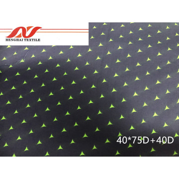 Cotton green polyester stretch 40*75D+40D 146CM 125GSM
