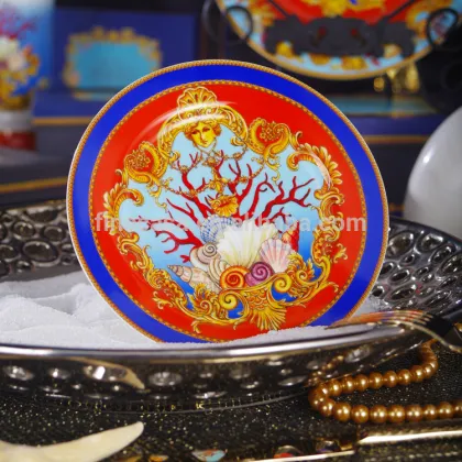 30 Pieces Fine Bone China Luxury Royal Porcelain Dinnerware