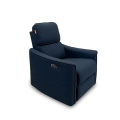 Elegante reclinable de potencia en paleta de colores atemporales