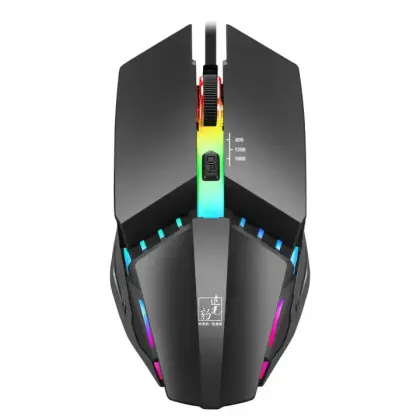 Black K3 Wired USB Gaming Mouse for PC Gamers