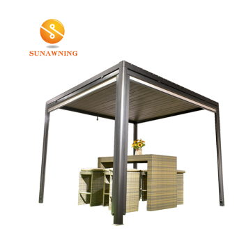 Motorized Outdoor Customizable Retractable Pergola Canopy with Waterproof Function for Patio and Garden