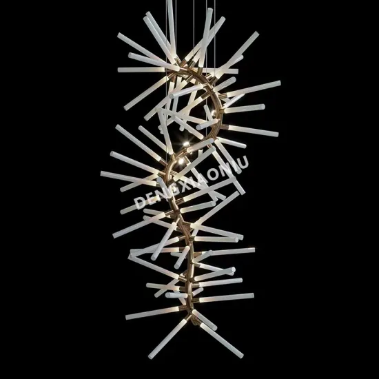 Customizable Modern Luxury Crystal Chandelier Ring Pendant LED Light