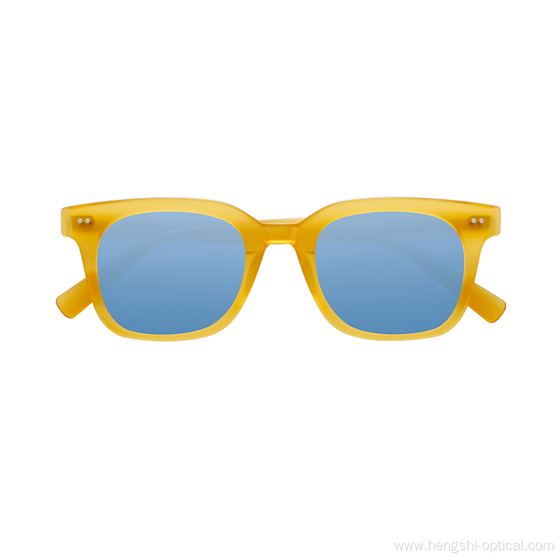 Fashionable Luxury Mens Sun Glasses Custom Logo Female Acetate Sunglasses