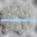 8 MM, 10 MM, 12 MM acrylique rond translucide grosses perles de gomme gelée couleur blanc laiteux
