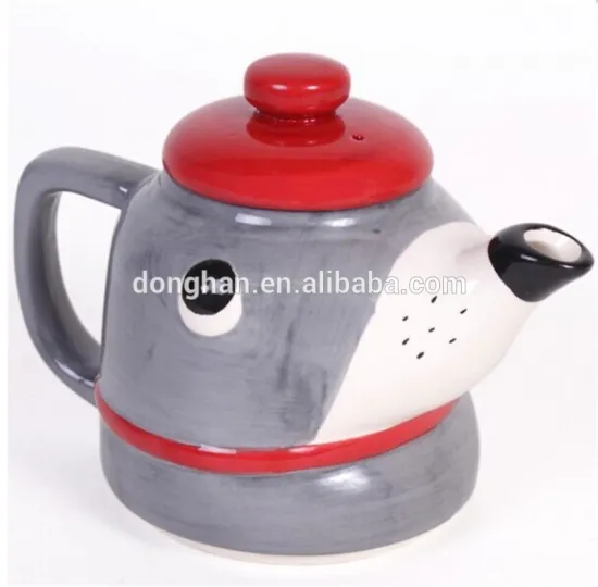 lovely cartoon dog ceramic tea pot wholesale