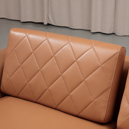 Sofa Kulit Bijian Atas Mewah Light Eropah