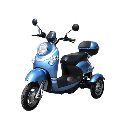 Compact Three-Wheeled Electric Scooter for Home Use