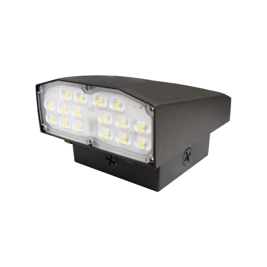 60W LED Full-Cutoff Wallpack Light - Selectable Wattage Aluminum Base Outdoor Lighting