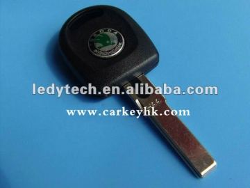 Skoda key cover blank shell transponder with light