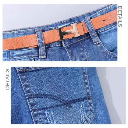 High Quality Boys' Ripped Denim Shorts with Zipper - Custom Wholesale