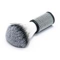 Silver Chain Handle Neck Powder Brush Synthetic Hair