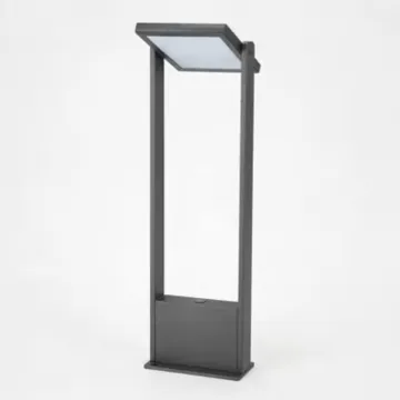 Grey surface solar floor lamp