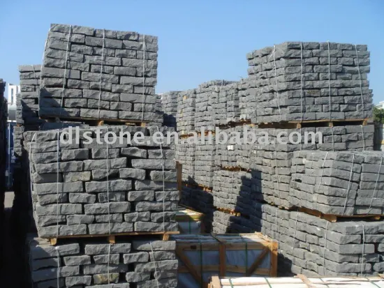 Black granite paver