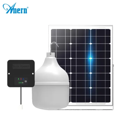 Anern LED Emergency Rechargeable Solar Bulbs with Panel for Home