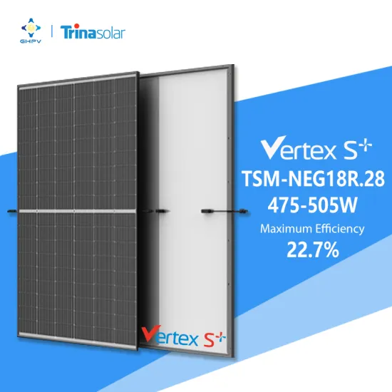 Trina Solar Panels EU Warehouse: Vertex S+ Series - Variety of Wattage Options (475W-505W) for PV Modules