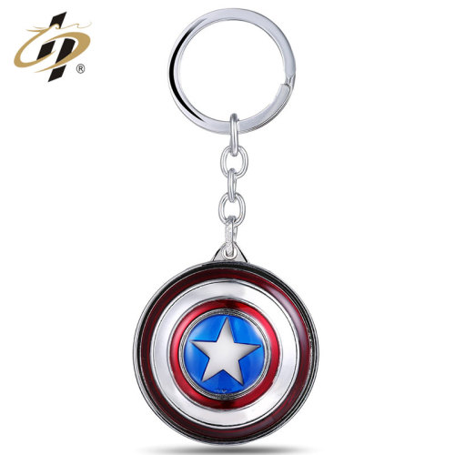 New products promotional gift American captain custom emoji metal keychain