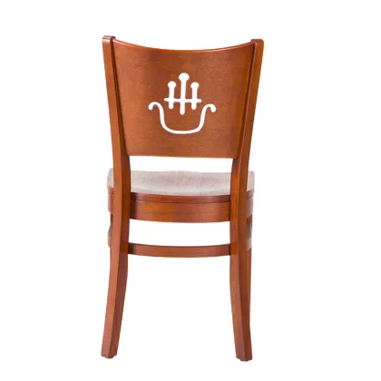 Crown Back Solid Wood Chair