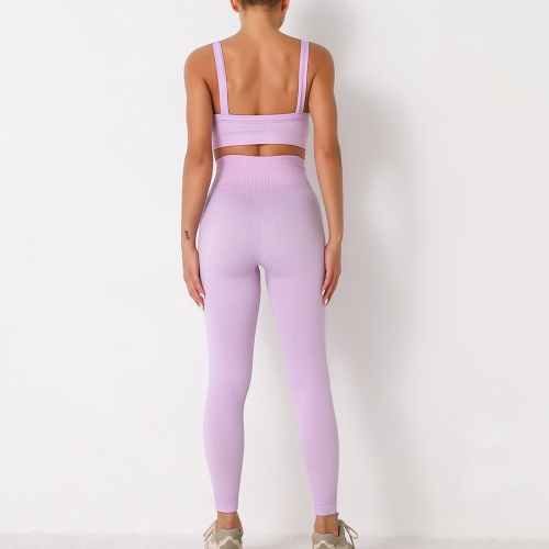 set di pantaloni da yoga e reggiseno sportivo