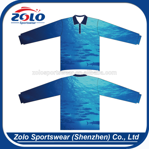 Custom Made Fully Dye Sublimation Tournament Fishing Shirts, High