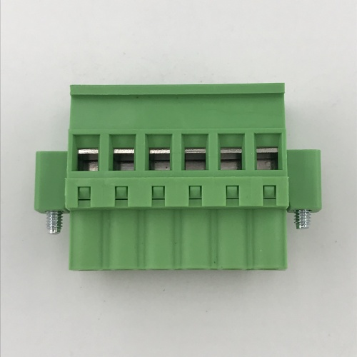 vertical pluggable terminal block with side screws