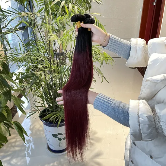 1B/99j  Russian Omber human  hair bundle extension