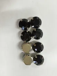 Glass Round Pointed Rhinestone with Claw
