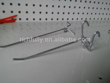Hole Panel Back Hanging Hook, Metal Display Hook