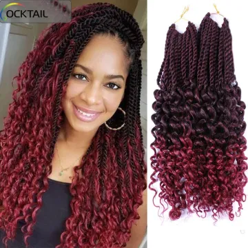 30 strands big crochet senegalese rope twists braids, t1b/27 bug pretwisted senegalese crochet braid twist hair with curly end