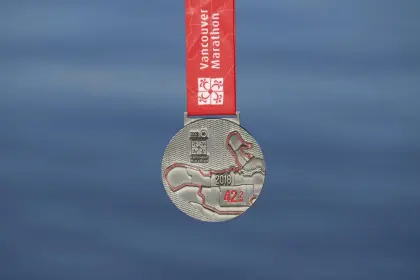 2018 Vancouver Marathon Finishers Medal