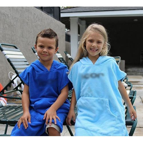 Kids Poncho Towel microfiber hooded kid surf robe beach poncho towel Manufactory