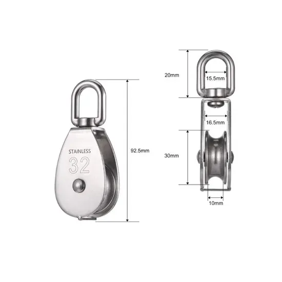 Single Wheel Swivel Lifting Pulley Block