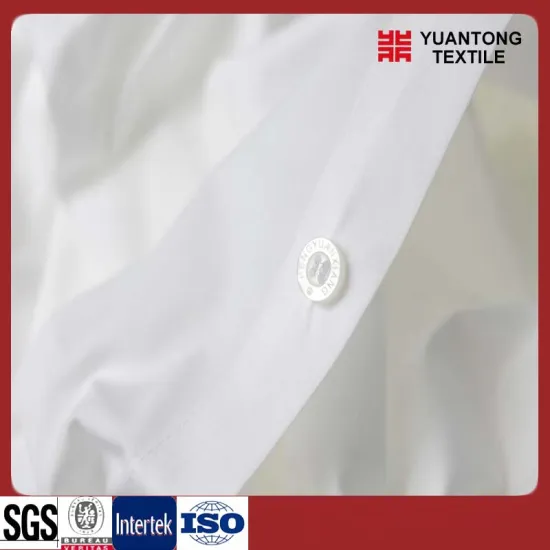 Tc65/35 Bleached Woven Shirt Fabric