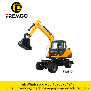 FWE70 Small Wheel Excavator 7.0 Tons