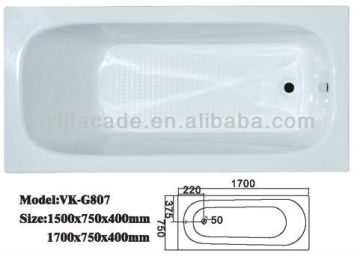 Ceramic Hydromassage Bathtub VK-G807