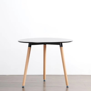 Low Price High Quality Lightweight MDF Coffee Table with Wooden Legs and Soft Foot Pads