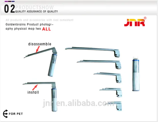 disposable medical laryngoscope for VET