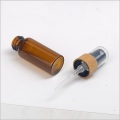 5ml Amber Glass Spray Bottle with Bamboo Pump