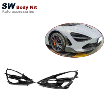 Bingkai Headlamp Serat Karbon untuk McLaren 720s 2017-2021