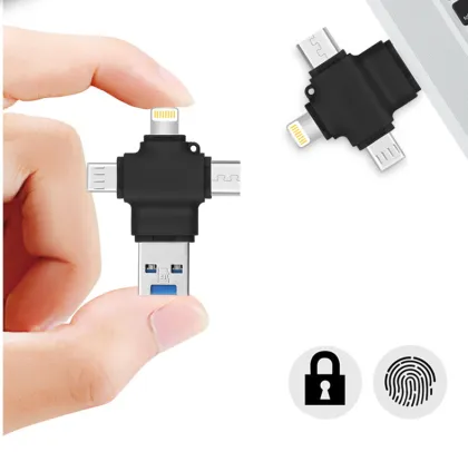 4 in 1 USB Card Reader+Flash Drive